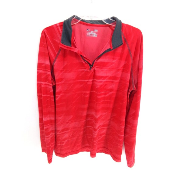 Under Armour Other - Under armour mens 1/4 zip long sleeve shirt red Size L